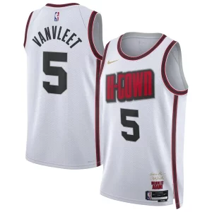 Fantástico Fred VanVleet Houston Rockets Nike Unisex 2024/25 Swingman Player Jersey City Edition White  para los verdaderos seguidores