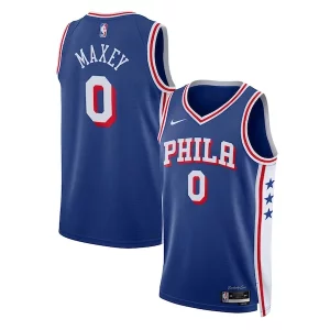Delicioso Chulo Tyrese Maxey Philadelphia 76ers Nike Unisex Swingman Jersey Icon Edition Royal  para los verdaderos seguidores