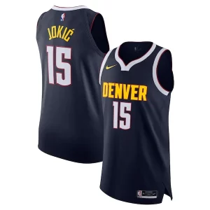 Increíble Nikola Jokic Denver Nuggets Nike Authentic Jersey Icon Edition Navy  para los verdaderos seguidores