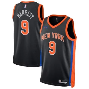 Delicioso RJ Barrett New York Knicks Nike Unisex 2022/23 Swingman Jersey City Edition Black  para los verdaderos seguidores