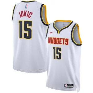 Perfecto Práctico Ideal Nikola Jokic Denver Nuggets Nike Unisex Swingman Jersey Association Edition White/Navy  para los verdaderos seguidores