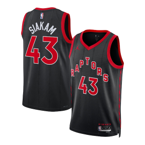 Sofisticado Pascal Siakam Toronto Raptors Jordan Brand Unisex Swingman Jersey Statement Edition Black  para los verdaderos seguidores