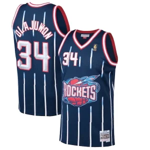 Genial Sofisticado Hakeem Olajuwon Houston Rockets 1996/97 Hardwood Classics Swingman Jersey Navy  para los verdaderos seguidores