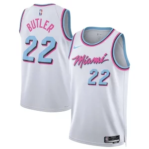 Fácil de llevar Único Jimmy Butler Miami Heat Nike Unisex 2024/25 Swingman Player Jersey City Edition White  para los verdaderos seguidores