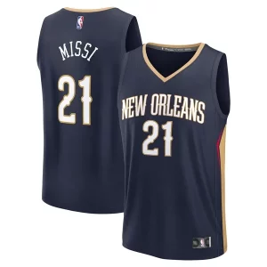 Bonito Estupendo Clásico Yves Missi New Orleans Pelicans Youth 2024 NBA Draft Fast Break Player Jersey Icon Edition Navy  para los verdaderos seguidores