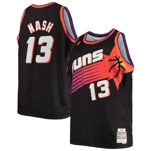 Práctico Fácil de llevar Magnífico Steve Nash Phoenix Suns 1996/97 Big & Tall Hardwood Classics Swingman Jersey Black/White  para los verdaderos seguidores