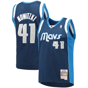 Hermoso Ideal Versátil Dirk Nowitzki Dallas Mavericks 2011/12 Hardwood Classics Swingman Jersey Navy  para los verdaderos seguidores