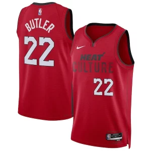 Estupendo Versátil Moderno Jimmy Butler Miami Heat Nike Unisex 2024/25 Swingman Player Jersey City Edition Red  para los verdaderos seguidores