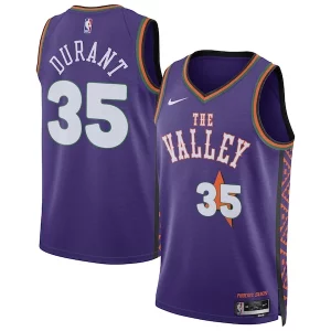 Atractivo Kevin Durant Phoenix Suns Nike Unisex 2024/25 Swingman Player Jersey City Edition Purple  para los verdaderos seguidores