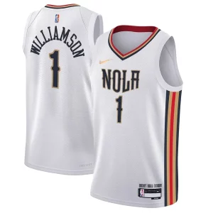 Ideal Zion Williamson New Orleans Pelicans Nike Youth Swingman Jersey City Edition White  para los verdaderos seguidores