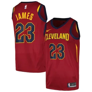 Resistente Magnífico LeBron James Cleveland Cavaliers Nike Swingman Player Jersey Icon Edition Wine  para los verdaderos seguidores