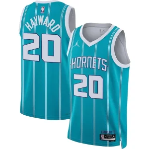 Lujoso Gordon Hayward Charlotte Hornets Jordan Brand Unisex Swingman Jersey Icon Edition Teal  para los verdaderos seguidores