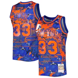 Versátil Patrick Ewing New York Knicks 1985/86 Hardwood Classics Lunar New Year Swingman Jersey Blue  para los verdaderos seguidores
