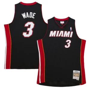 Estupendo Duradero Lujoso Dwyane Wade Miami Heat Hardwood Classics Swingman Jersey Black  para los verdaderos seguidores