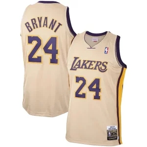 Clásico Men's Los Angeles Lakers Kobe Bryant Gold 2008 09 Hardwood Classics Authentic Player Jersey  para los verdaderos seguidores