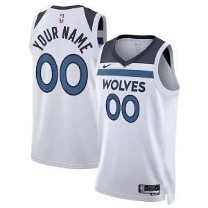 Maravilloso Versátil Ideal Minnesota Timberwolves Nike Unisex Swingman Custom Jersey White Association Edition  para los verdaderos seguidores