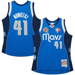 Elegante Dirk Nowitzki Dallas Mavericks Unisex Hall of Fame Class of 2023 Throwback Swingman Jersey Blue  para los verdaderos seguidores
