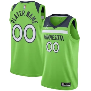 Encantador Atractivo Resistente Minnesota Timberwolves Jordan Brand Swingman Custom Jersey Statement Edition Green  para los verdaderos seguidores