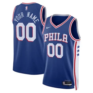Magnífico Chulo Clásico Philadelphia 76ers Nike Unisex 2022/23 Swingman Custom Jersey Royal Icon Edition  para los verdaderos seguidores