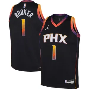 Robusto Maravilloso Devin Booker Phoenix Suns Jordan Brand Youth Swingman Jersey Statement Edition Black  para los verdaderos seguidores