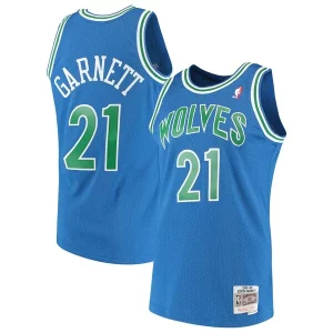 Hermoso Chulo Kevin Garnett Minnesota Timberwolves 1995/96 Hardwood Classics Swingman Jersey Blue  para los verdaderos seguidores