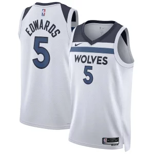 Elegante Práctico Anthony Edwards Minnesota Timberwolves Nike Unisex Swingman Jersey Association Edition White  para los verdaderos seguidores