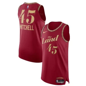 Exquisito Robusto Magnífico Nike Donovan Mitchell Cleveland Cavaliers Authentic Jersey City Edition Wine  para los verdaderos seguidores
