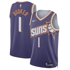Bonito Devin Booker Phoenix Suns Nike Unisex Swingman Jersey Icon Edition Purple/White  para los verdaderos seguidores