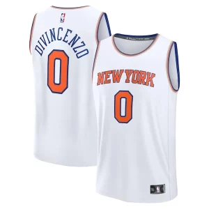 Resistente Magnífico Donte DiVincenzo New York Knicks Fast Break Replica Player Jersey Association Edition White  para los verdaderos seguidores