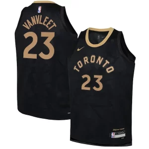 Increíble Fred VanVleet Toronto Raptors Nike Youth 2022/23 Swingman Jersey City Edition Black  para los verdaderos seguidores