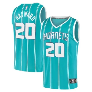 Resistente Increíble Gordon Hayward Charlotte Hornets 2020/21 Fast Break Replica Player Jersey Teal Icon Edition  para los verdaderos seguidores