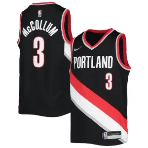 Clásico Hermoso Bonito C.J. McCollum Portland Trail Blazers Nike Youth 2021/22 Diamond Swingman Jersey Icon Edition Black  para los verdaderos seguidores