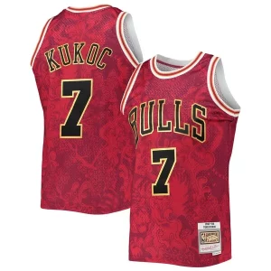 Delicioso Maravilloso Toni Kukoc Chicago Bulls Hardwood Classics 1997/98 Lunar New Year Swingman Jersey Red  para los verdaderos seguidores