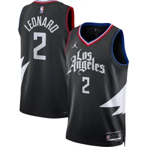 Genial Fantástico Elegante Kawhi Leonard LA Clippers Jordan Brand Unisex Swingman Jersey Statement Edition Black  para los verdaderos seguidores