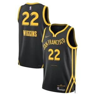 Clásico Moderno Lujoso Andrew Wiggins Golden State Warriors Nike Unisex 2023/24 Swingman Jersey Black City Edition  para los verdaderos seguidores