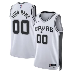 Increíble San Antonio Spurs Nike Unisex Swingman Custom Jersey White Association Edition  para los verdaderos seguidores