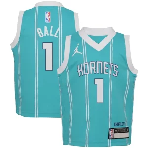 Moderno Chulo Exquisito LaMelo Ball Charlotte Hornets Jordan Brand Preschool Swingman Player Jersey Icon Edition Teal  para los verdaderos seguidores