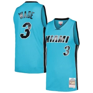 Magnífico Hermoso Clásico Dwyane Wade Miami Heat Hardwood Classics 2005/06 Tropical Swingman Jersey Blue  para los verdaderos seguidores