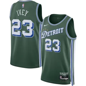 Encantador Atractivo Jaden Ivey Detroit Pistons Nike 2022/23 Swingman Jersey City Edition Green  para los verdaderos seguidores