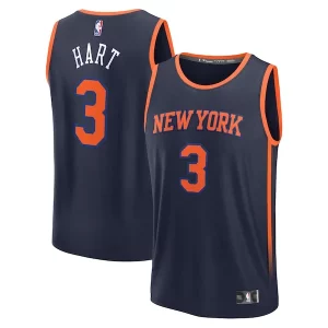 Robusto Chulo Josh Hart New York Knicks Fast Break Replica Player Jersey Statement Edition Navy  para los verdaderos seguidores