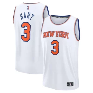Resistente Cool Exquisito Josh Hart New York Knicks Fast Break Replica Player Jersey Association Edition White  para los verdaderos seguidores