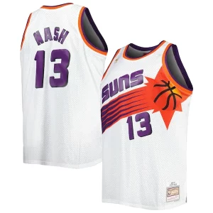 Chulo Increíble Steve Nash Phoenix Suns Big & Tall Hardwood Classics 1996/97 Swingman Jersey White/Black  para los verdaderos seguidores