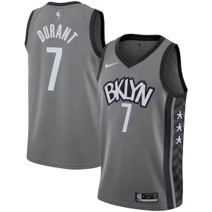 Genial Elegante Kevin Durant Brooklyn Nets Nike 2019/2020 Swingman Jersey Statement Edition Gray  para los verdaderos seguidores