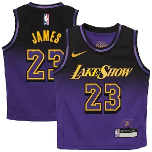 Encantador LeBron James Los Angeles Lakers Nike Toddler 2024/25 Swingman Player Jersey City Edition Purple  para los verdaderos seguidores