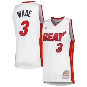 Perfecto Sofisticado Dwyane Wade Miami Heat 2001/02 Hardwood Classics Swingman Jersey White  para los verdaderos seguidores