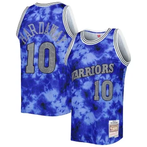 Maravilloso Duradero Bonito Tim Hardaway Golden State Warriors 1990/91 Galaxy Swingman Jersey Blue  para los verdaderos seguidores