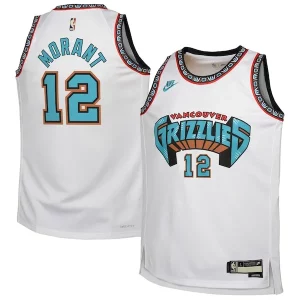 Comodo Bonito Ja Morant Memphis Grizzlies Nike Youth 2024/25 Swingman Jersey White Classic Edition  para los verdaderos seguidores