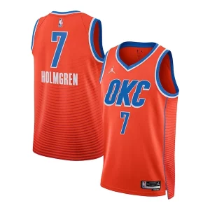 Maravilloso Versátil Chet Holmgren Oklahoma City Thunder Jordan Brand Unisex Swingman Jersey Statement Edition Orange  para los verdaderos seguidores