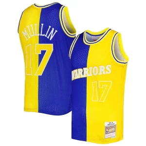 Lujoso Chris Mullin Golden State Warriors Hardwood Classics 1993/94 Split Swingman Jersey Royal/Gold  para los verdaderos seguidores