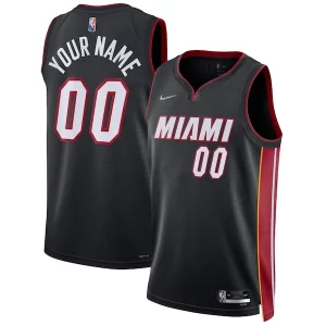 Magnífico Increíble Robusto Miami Heat Nike 2021/22 Diamond Swingman Custom Jersey Icon Edition Black  para los verdaderos seguidores